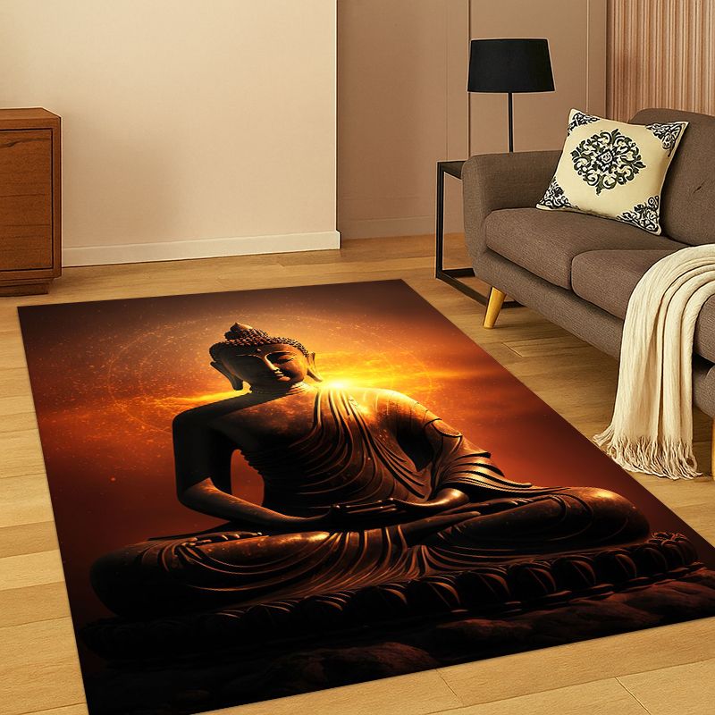 Kids Outdoor Area - Buddha Shakyamuni Faith Cartoon-Teppich für Schlafzimmer,